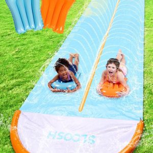Double Lane Lawn Water Slide